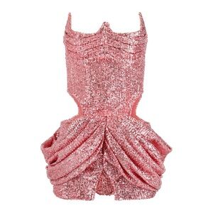 Dangerous Woman Pink Sequin Dress - Ellae Lisque